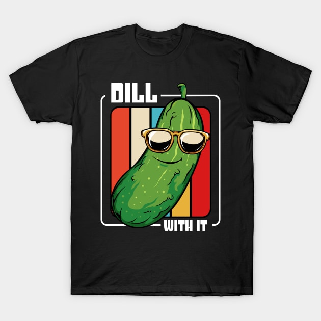 Pickle - Retro Style Dill Cool Vintage Vegetable Vegan T-Shirt by Lumio Gifts